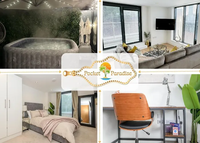 Luxury Penthouse With Private Hot Tub Overlooking Centre